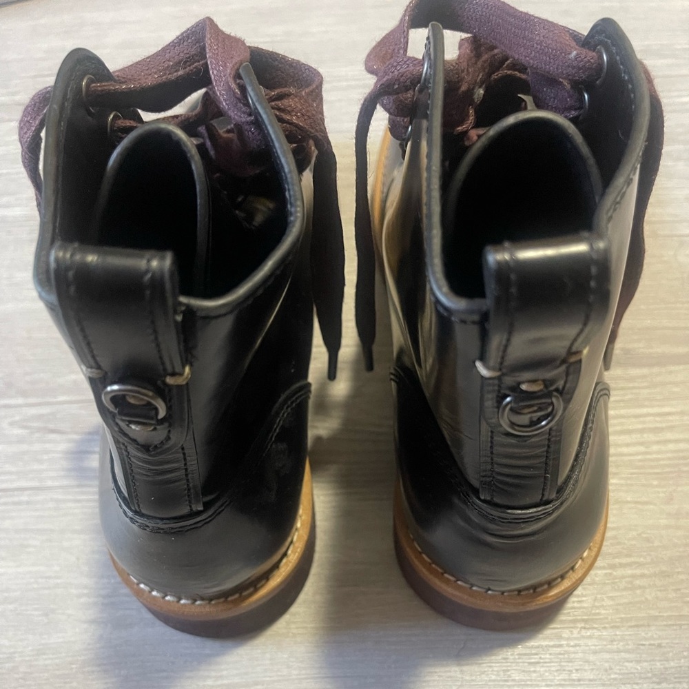 Black Coach leather high top boots - Picture 3 of 4